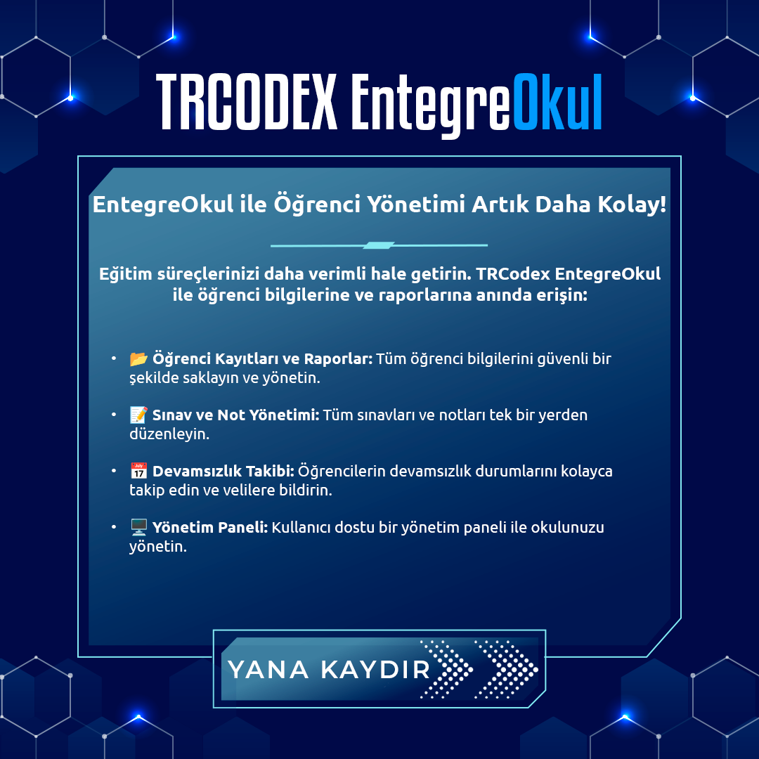 EntegreOkul - MobilOkul Yazılım Sistemi - Görsel 3
